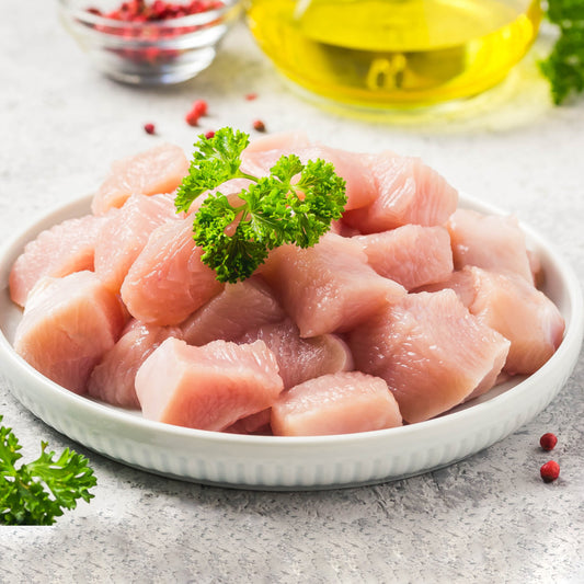 Raw Chicken Cubes (480g to 500g Pack)